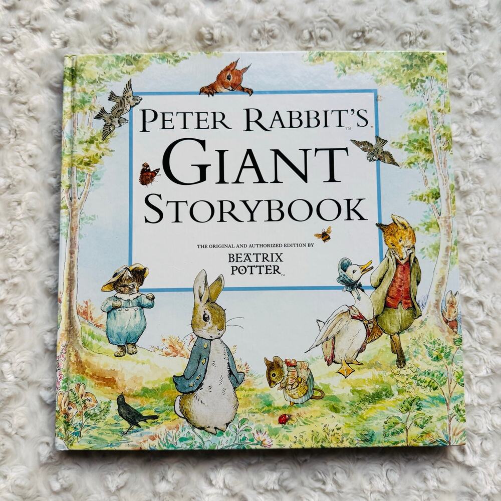 PETER RABBIT'S GIANT STORYBOOK HARDCOVER 1999, FIRST ED, 12" x 12" x 1"